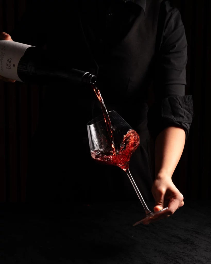 Bottiglia di Barbaresco del Ristorante Saluce a Torino.